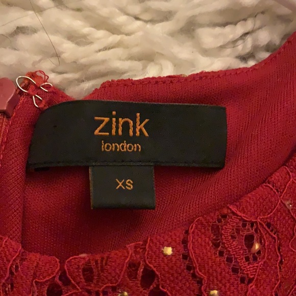 Zink London Red Dress - Picture 5 of 7